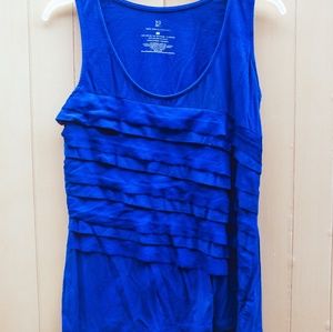 Royal Blue Tank Top with ribbon detail
